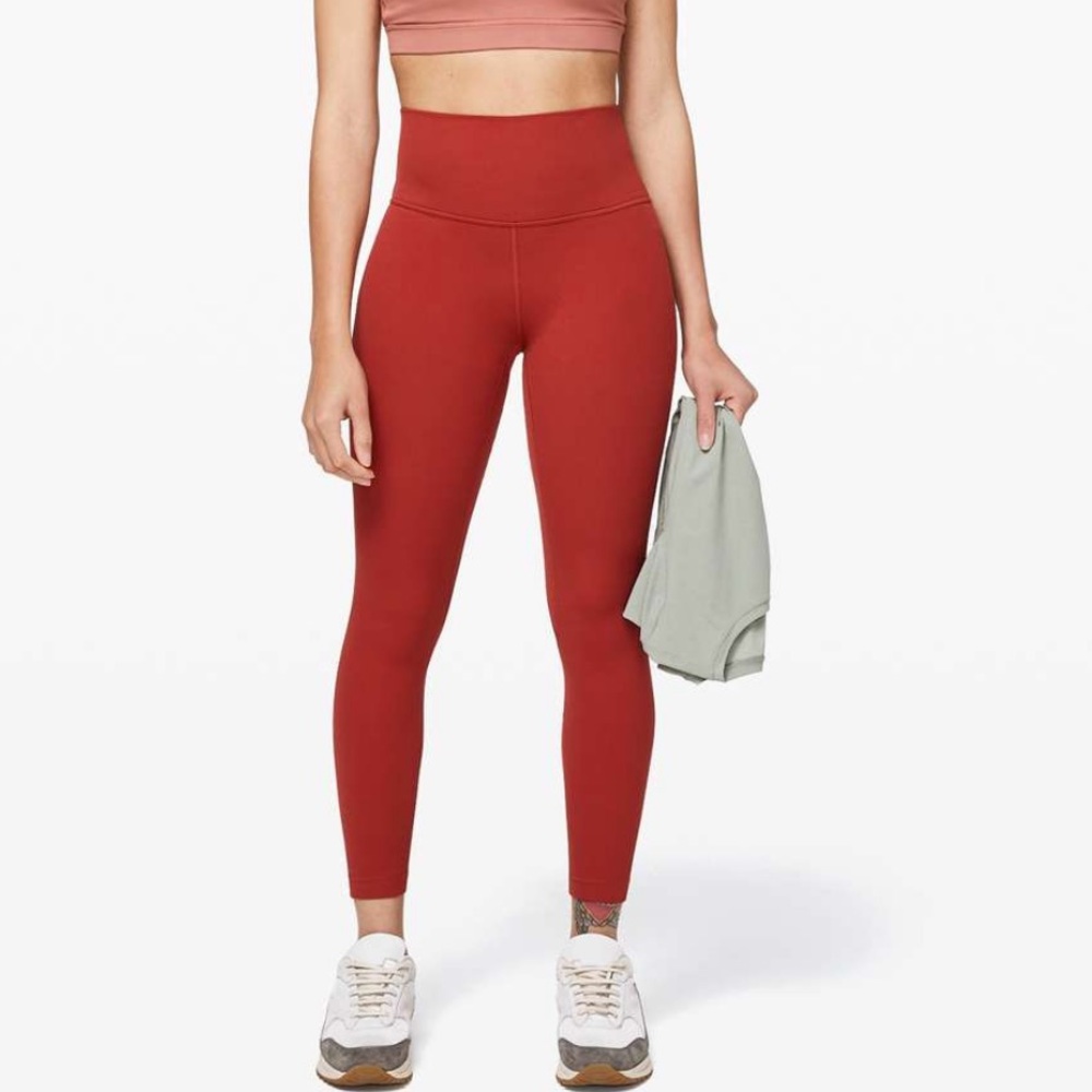 Lululemon Align Pant II 25” Ladies Yoga Workout Leggings Pants SZE 6 Cayenne EUC